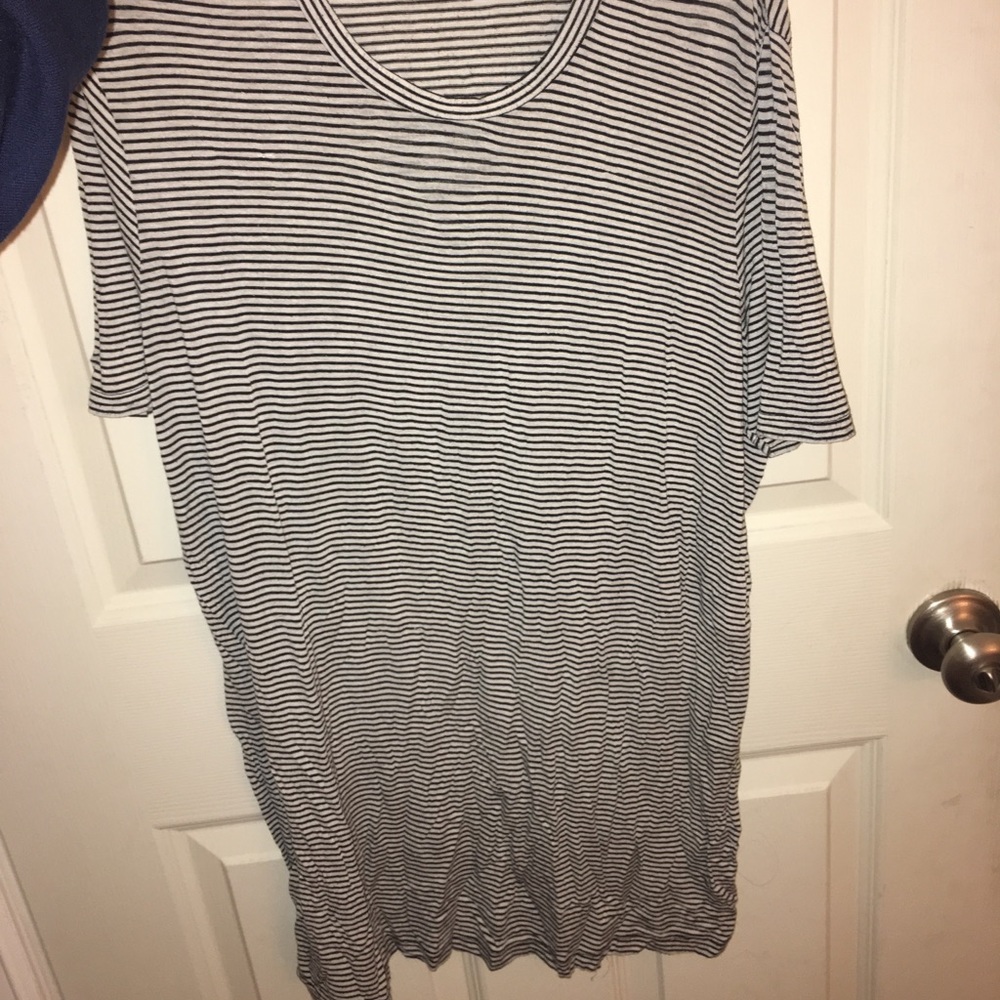pinstriped brandy melville t shift dress